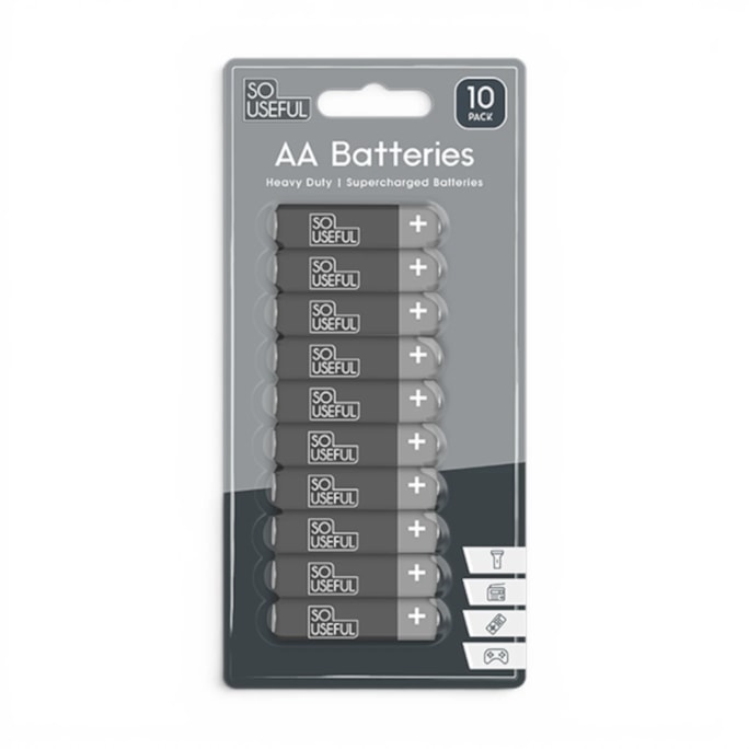 Wholesale AA Extra Heavy Duty Batteries 10pk with Clip Strip | Wholesale Direct