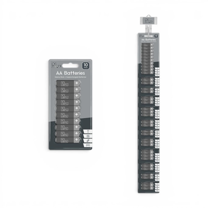 Wholesale AA Extra Heavy Duty Batteries 10pk with Clip Strip | Wholesale Direct