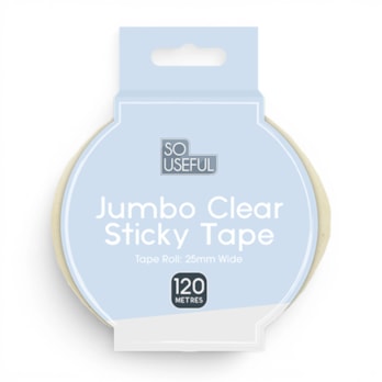 Wholesale Jumbo Clear Sticky Tape 120m | Wholesale Direct