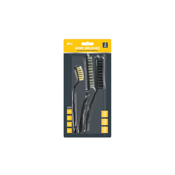 Wholesale 3 Piece Wire Brushes Set | Wholesale Direct Wholesale 3 Piece Wire Brushes Set | Wholesale Direct