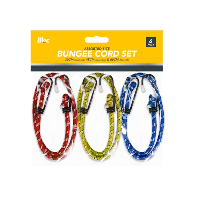 Wholesale Assorted Bungee Cord Set 6 Piece | Wholesale Direct Wholesale Assorted Bungee Cord Set 6 Piece | Wholesale Direct