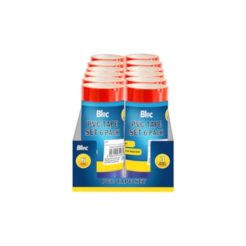 Wholesale PVC Tape Set 6 Pack in CDU | Wholesale Direct Wholesale PVC Tape Set 6 Pack in CDU | Wholesale Direct