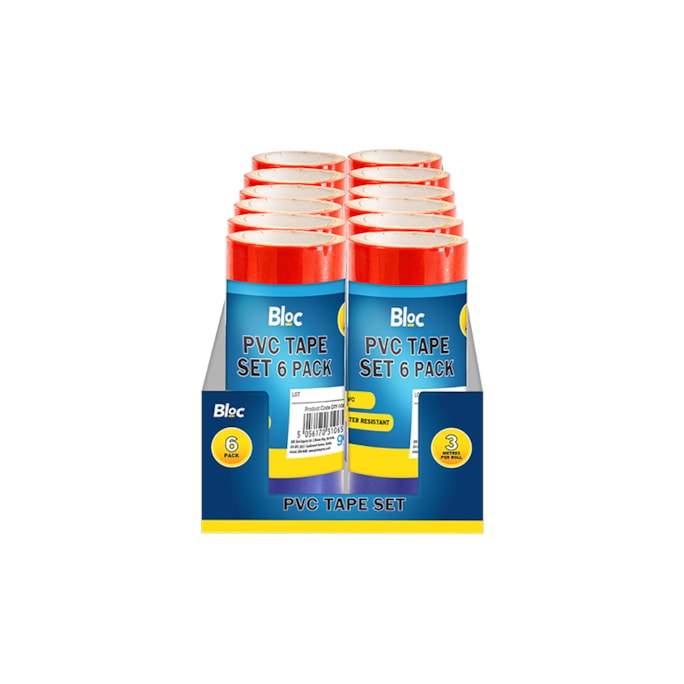 Wholesale PVC Tape Set 6 Pack in CDU | Wholesale Direct Wholesale PVC Tape Set 6 Pack in CDU | Wholesale Direct