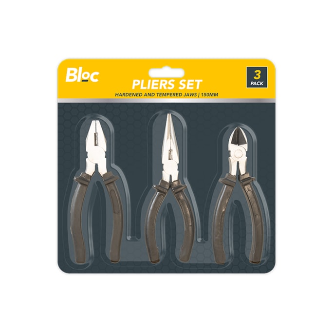 Wholesale 150mm Pliers Set 3 Pack | Wholesale Direct Wholesale 150mm Pliers Set 3 Pack | Wholesale Direct
