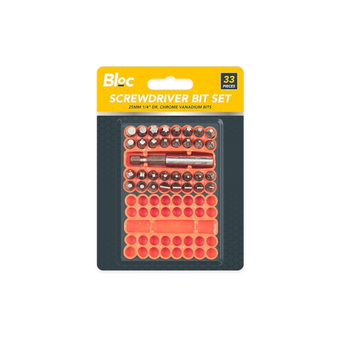 Wholesale Screwdriver Home Bit Set 33 Pack | Wholesale Direct