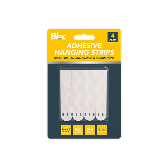 Wholesale Adhesive Hanging Strips 4 Pack | Wholesale Direct