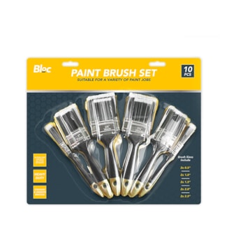 Wholesale Paint Brushes Set 10 Piece Assorted | Wholesale Direct