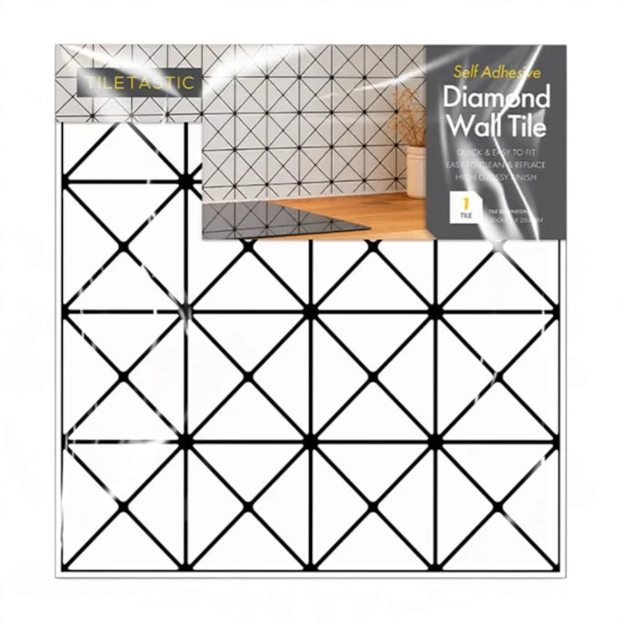 Wholesale White Diamond Wall Tile Sticker | Wholesale Direct