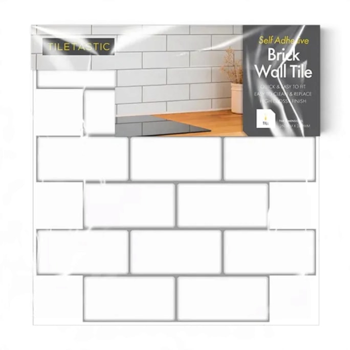 Wholesale White Brick Wall Tile Sticker | Wholesale Direct
