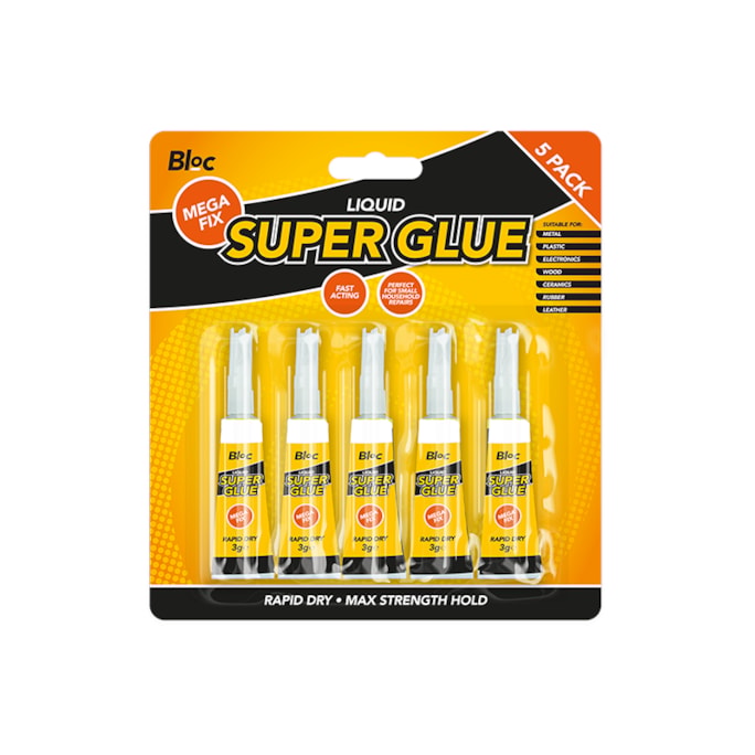 Wholesale Super Glue 3g 5 Pack | Wholesale Direct