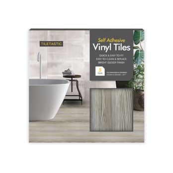 Wholesale Grey Wood Adhesive Vinyl Tiles 5 Pack | Wholesale Direct