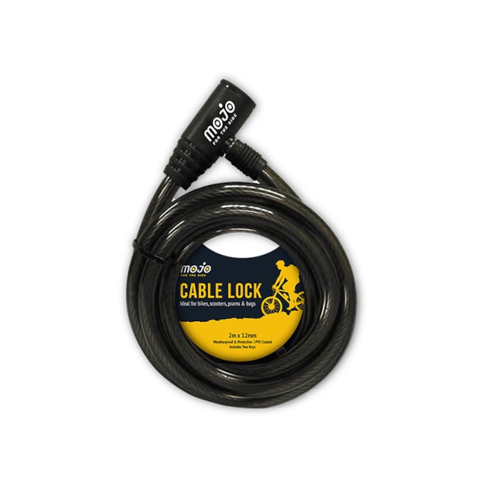 Wholesale Cable Bike Lock 2m x 12mm | Wholesale Direct