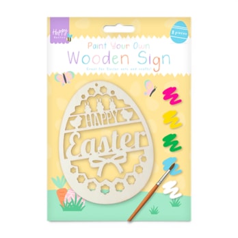 Wholesale Easter Paint Your Own Wooden Sign | Wholesale Direct