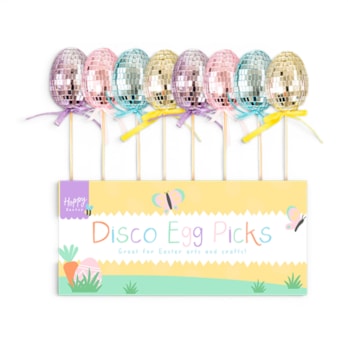 Wholesale Easter Disco Egg Picks 27.5cm CDU | Wholesale Direct