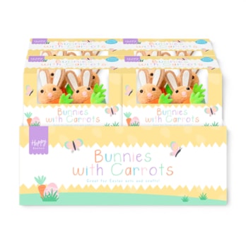 Wholesale Easter Bunnies with Carrots 6pk CDU | Wholesale Direct Wholesale Easter Bunnies with Carrots 6pk CDU | Wholesale Direct