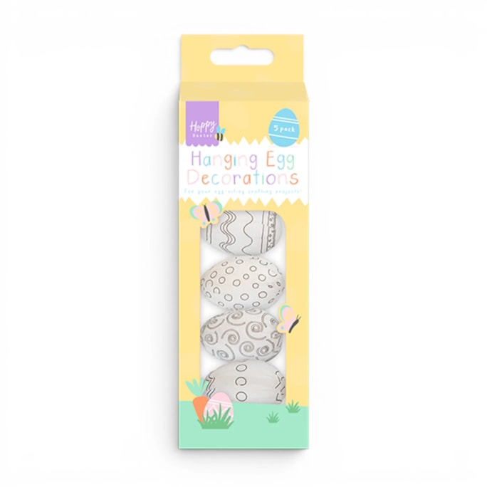 Wholesale Easter Hanging Egg Craft Decorations 5pk | Wholesale Direct