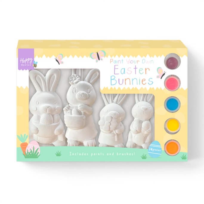 Wholesale Easter Paint Your Own Easter Family 4pk | Wholesale Direct