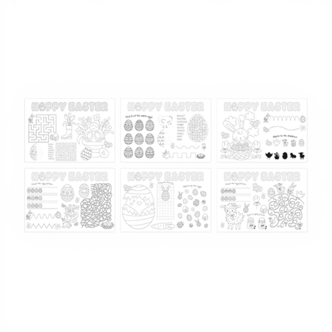 Wholesale Easter Colour In Your Own Placemat 6pk | Wholesale Direct