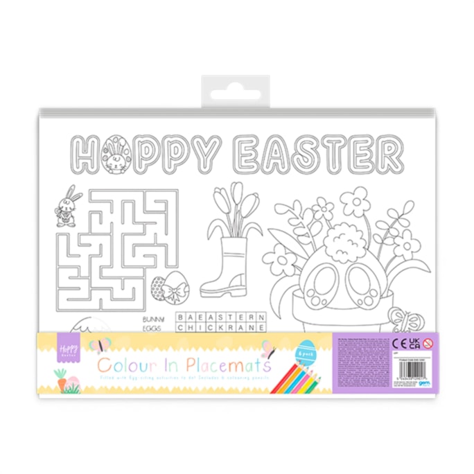 Wholesale Easter Colour In Your Own Placemat 6pk | Wholesale Direct