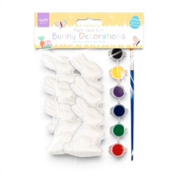 Wholesale Easter Paint Your Own Bunny Decorations 6pk | Wholesale Direct Wholesale Easter Paint Your Own Bunny Decorations 6pk | Wholesale Direct