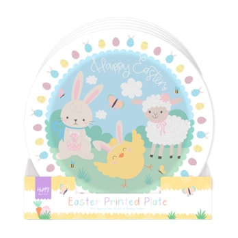 Wholesale Easter Printed Plastic Plate 26cm CDU | Wholesale Direct Wholesale Easter Printed Plastic Plate 26cm CDU | Wholesale Direct