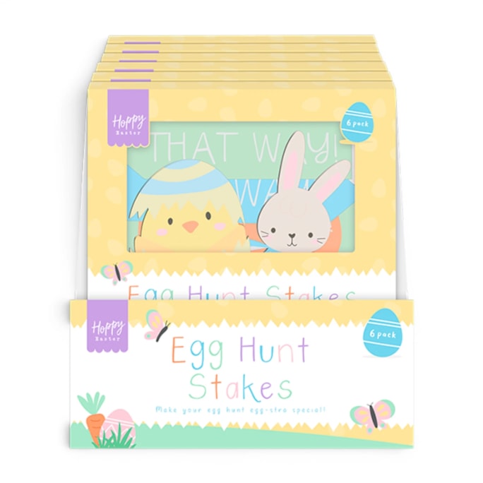 Wholesale Easter Egg Hunt Stakes 6pk CDU | Wholesale Direct