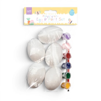 Wholesale Polystyrene Eggs & Paint Set | Wholesale Direct