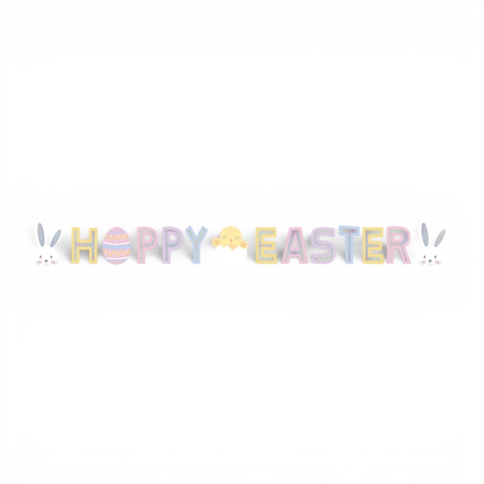 Wholesale Happy Easter Holographic Bunting 2m | Wholesale Direct Wholesale Happy Easter Holographic Bunting 2m | Wholesale Direct
