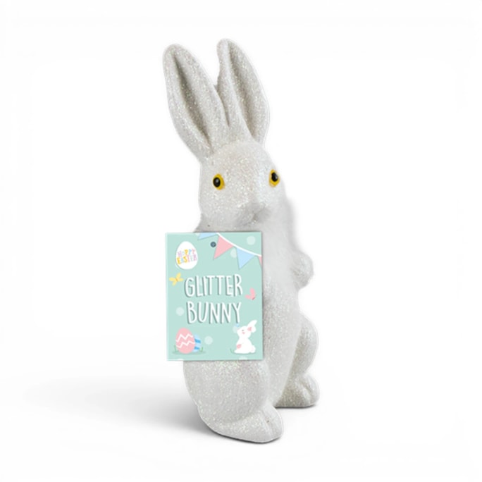 Wholesale Glittery Bunny Decoration | Wholesale Direct