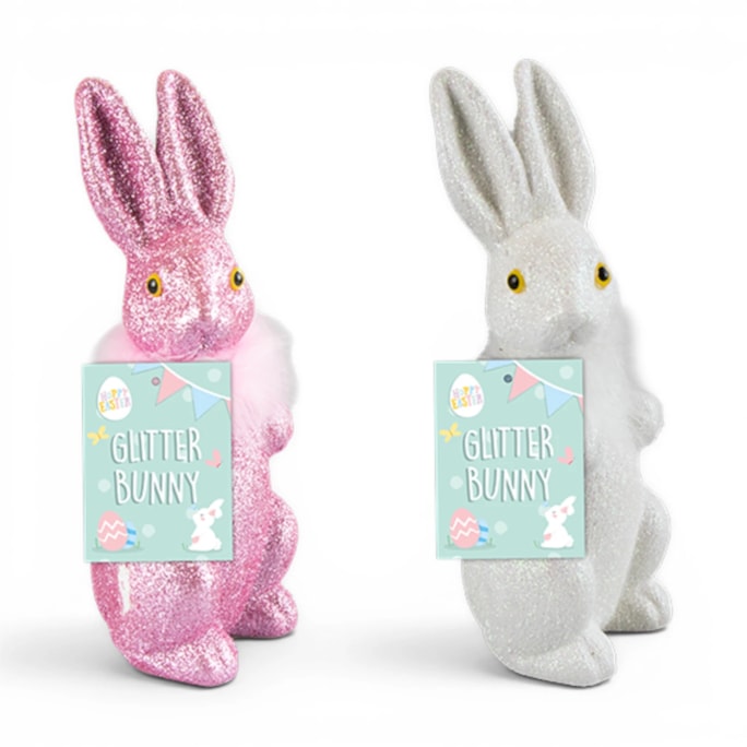 Wholesale Glittery Bunny Decoration | Wholesale Direct Wholesale Glittery Bunny Decoration | Wholesale Direct