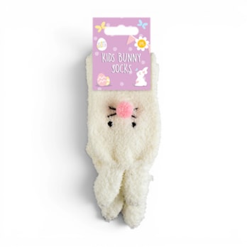 Wholesale Easter Fluffy Bunny Kid's Socks - Asst Sizes | Wholesale Direct