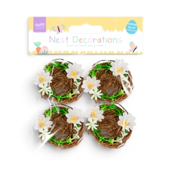 Wholesale Easter Nest Decorations 4pk | Wholesale Direct