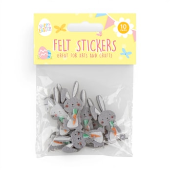 Wholesale Easter Felt Sticker 10pk | Wholesale Direct