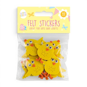 Wholesale Easter Felt Sticker 10pk | Wholesale Direct