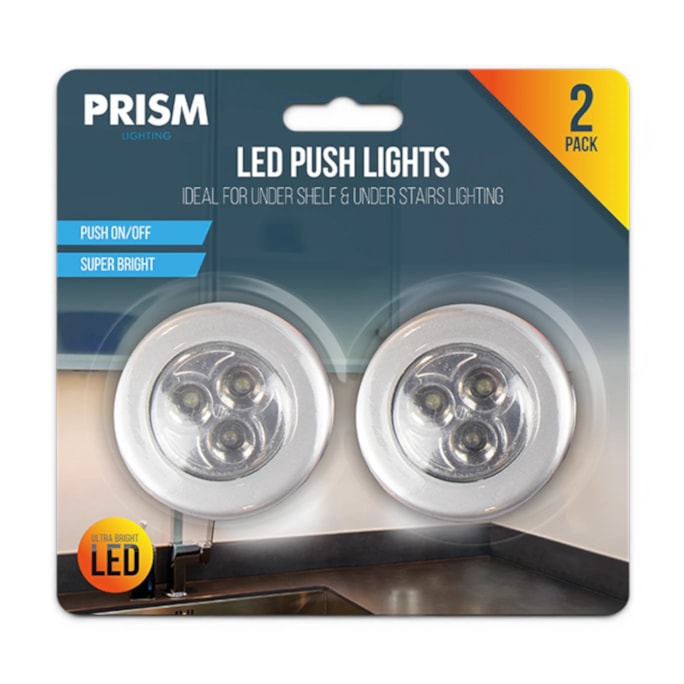 Wholesale LED Push Lights 2 Pack | Wholesale Direct