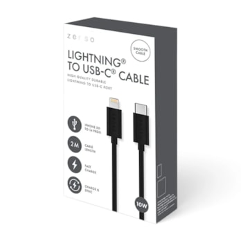 Wholesale Black Lightning to Type-C 2M Cable in CDU | Wholesale Direct