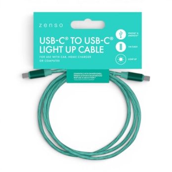 Wholesale Type-C to Type-C Light Up Charging Cable 1M | Wholesale Direct