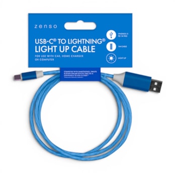 Wholesale Lightning to Type-C Light Up Charging Cable 1M | Wholesale Direct