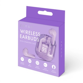 Wholesale Coloured Wireless Earbuds with Digital Screen Charging Case | Wholesale Direct