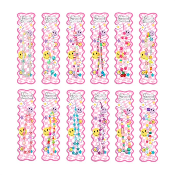 Wholesale Beaded Phone Charm in CDU | Wholesale Direct