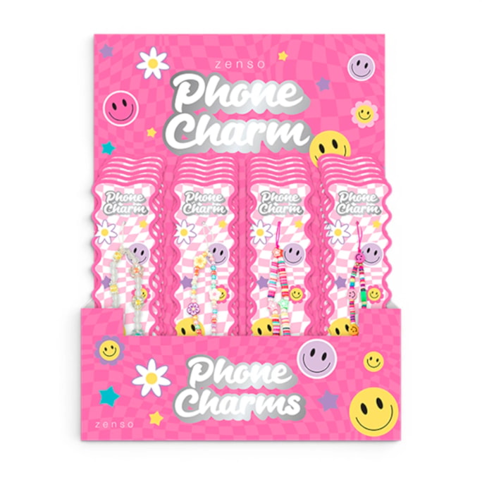 Wholesale Beaded Phone Charm in CDU | Wholesale Direct