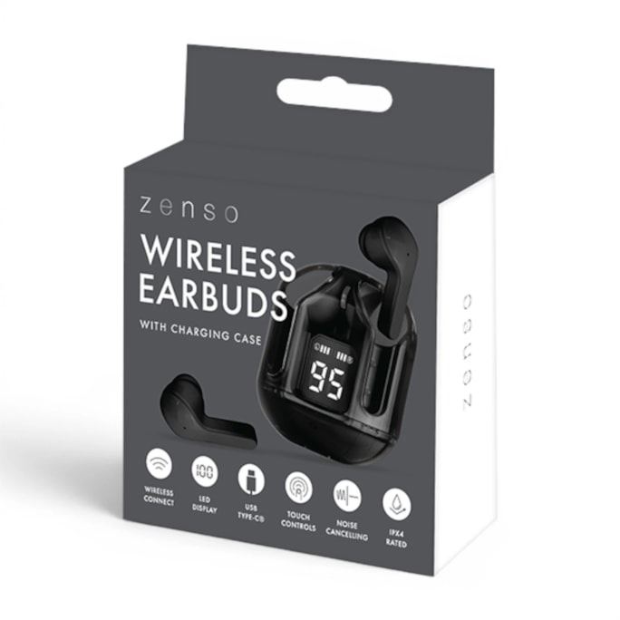 Wholesale Wireless Earbuds with Digital Screen Charging Case | Wholesale Direct