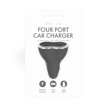 Wholesale USB/ Type-C Four Port Car Charger | Wholesale Direct
