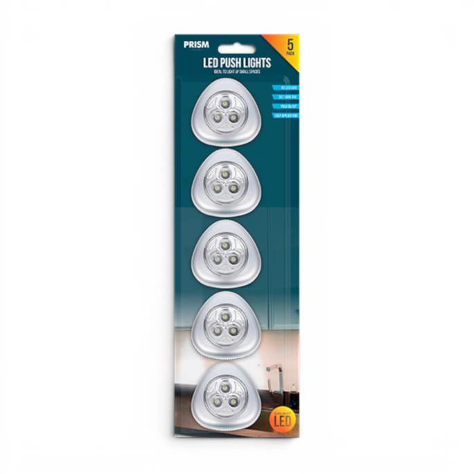 Wholesale LED Push Lights 5 Pack | Wholesale Direct Wholesale LED Push Lights 5 Pack | Wholesale Direct