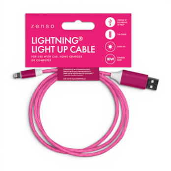 Wholesale Lightning to USB Light Up Charging Cable 1M | Wholesale Direct