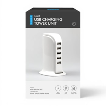 Wholesale Mains Powered USB Charger Tower | Wholesale Direct