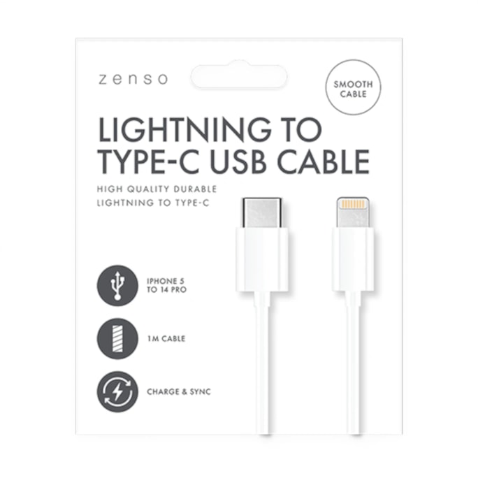 Wholesale Lightning to Type-C White Cable 1M | Wholesale Direct