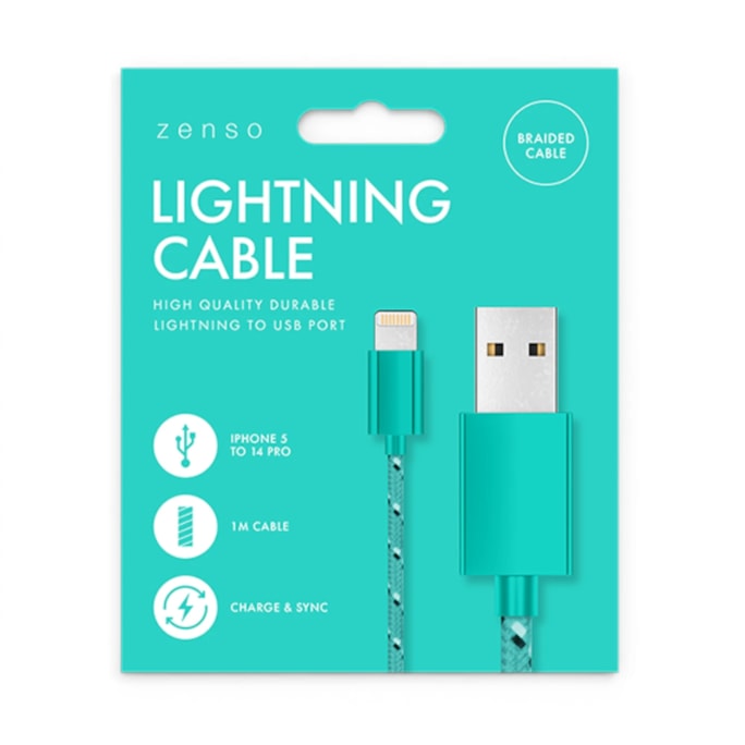 Wholesale Lightning to USB Braided Cable 1M | Wholesale Direct