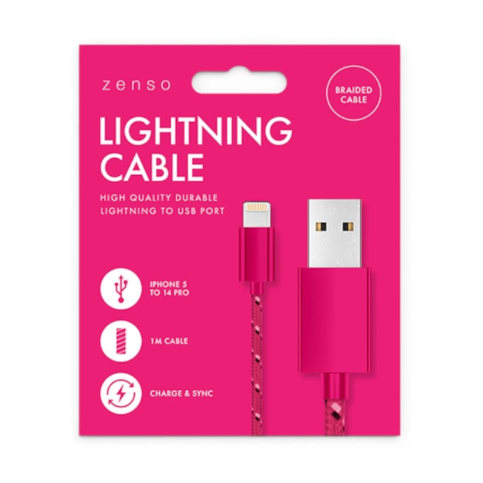 Wholesale Lightning to USB Braided Cable 1M | Wholesale Direct Wholesale Lightning to USB Braided Cable 1M | Wholesale Direct