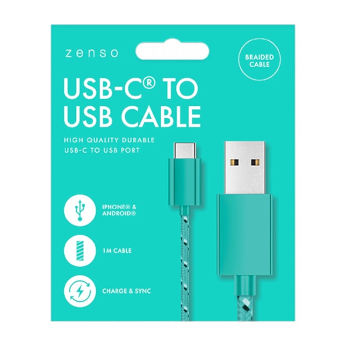 Wholesale Type-C to USB Braided Cable 1M | Wholesale Direct